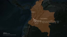 MOTION GRAPHICS - Vehicle bomb at military school kills 5, dozens injured in Colombia