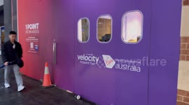 Velocity one point reward pop-up in Sydney, Australia