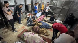 Mourners in Gaza bid farewell to victims of Israeli strike