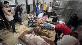Mourners in Gaza bid farewell to victims of Israeli strike