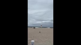 Heavy waves amid Hurricane Erin in Point Pleasant, New Jersey