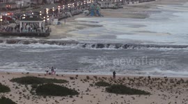 US: Hurricane Erin in Belmar, NJ