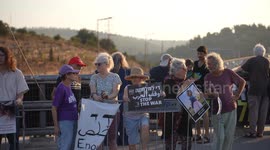 Demonstrators in Jerusalem protest Israeli genocide and starvation in Gaza