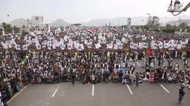 Thousands in Yemen demonstrate in solidarity with Palestinians amid Israeli genocide and famine in Gaza