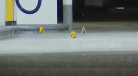 US, Los Angeles: Pico Rivera Homicide Investigation Underway After Fatal Shooting With Sound On Tape