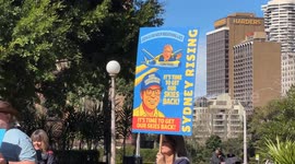 Protest against the chemtrails, Sydney, Australia