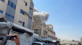 Smoke rises after Israeli attacks on northern Gaza (2)