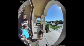 Mom Trips and Pushes Kids Over