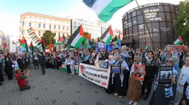 Germany: Demonstrators in Berlin hold protest in solidarity with Palestine