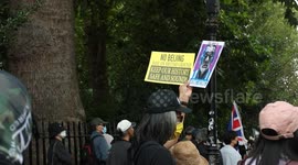 Protest Against Planned Chinese Mega Embassy in Central London