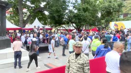 Hundreds join Venezuelan militia after Maduro’s call against US naval presence