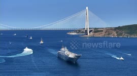 Turkish navy parades in Istanbul Strait during TEKNOFEST 'Blue Homeland' event (2)