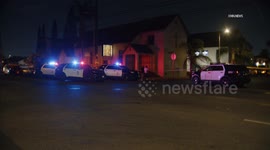 US, Los Angeles: Vermont Knolls Triple Shooting Leaves 1 Dead Part 1