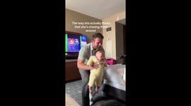Flying baby sparks toddler chase in viral 640,000 views TikTok