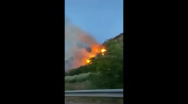Spain: Forest Fire Breaks Out Near Granada City, Forcing Highway Closure 3