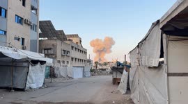 MOMENT - Israeli drone strike hits Gaza City’s Zeitoun neighborhood