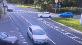 Police motorbike rider knocks over suspect in 100mph chase