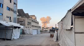 MOMENT - Israeli drone strike hits Gaza City’s Zeitoun neighborhood