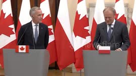 Poland: Canadian, Polish Prime Ministers hold joint press conference in Warsaw