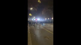 Water cannons deployed by police amid tense protests in Tbilisi