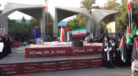 Iran: Healthcare workers in Tehran protest against Israeli genocide in Gaza