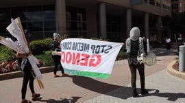 US: Demonstrators in Washington accuse CNN anchors of covering up Israeli war crimes