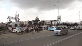 Anadolu footage shows fuel station hit in Israeli airstrike on Sanaa