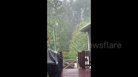 US: Heavy Rainfall Hits Valle Crucis, NC