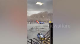 Dust storm grounds flights at Phoenix Sky Harbor airport