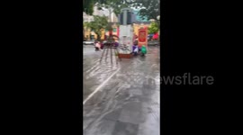 Typhoon Kajiki: Flooded Streets In Hanoi