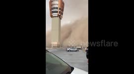 Phoenix Dust Storm Ground Flights At Airport