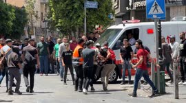 Israeli forces raid occupied Ramallah, injuring 24 and arresting 3 (1)