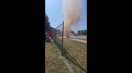 Dust Devil at Youth Baseball Game