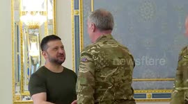 Zelensky meets UK Chief of Defence Staff Radakin in Kyiv
