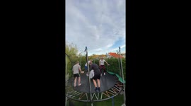 Man launched off trampoline in Tønsberg, Norway