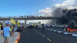 Nationwide protests call for hostage release and end to Gaza war in Tel Aviv, Israel