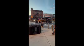 Street Dancer Puts on Show for Bachelorette Party Bus