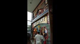 Shoppers visit world's largest Pop Mart store in Bangkok, Thailand