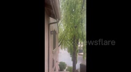 US: Heavy Rainfall Follows Dust Strom in Scottsdale, AZ