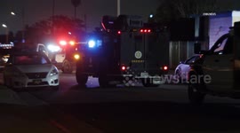 US, Los Angeles: Compton SWAT Callout Continues After Shots Fired At Police During Pursuit Part 2