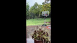 Morning rain in Edmond, Oklahoma, USA