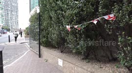 Flag-hanging protests spread across UK cities