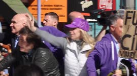Protesters target Argentine President Milei’s motorcade during rally