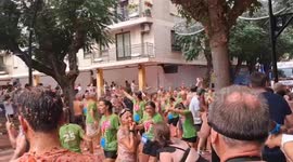 La Tomatina marks 80th anniversary with massive tomato fight in Spain