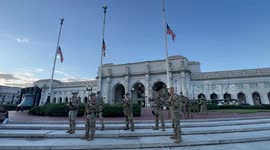 Armed National Guard patrols in Washington amid heightened security