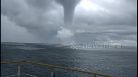 A Waterspout in the Malacca Strait