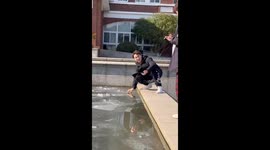 An Ice Drifting Mishap of A Phone