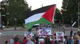 Activists took to streets in Washington to protest Israeli strikes on Gaza