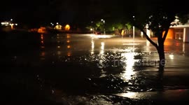 Provo Mudslide floods church, clean up crews start to handle the muddy mess.