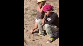 Siblings’ playful mishap in Primorsky Krai, Russia